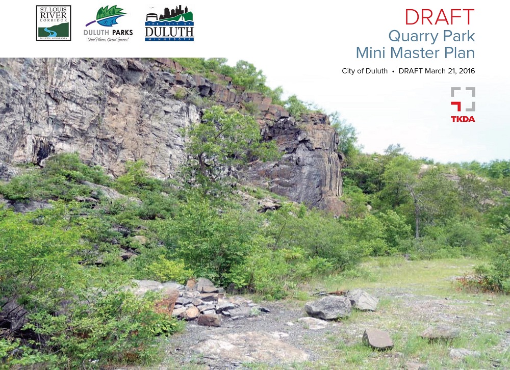 Quarry Park Mini Master Plan Draft Perfect Duluth Day