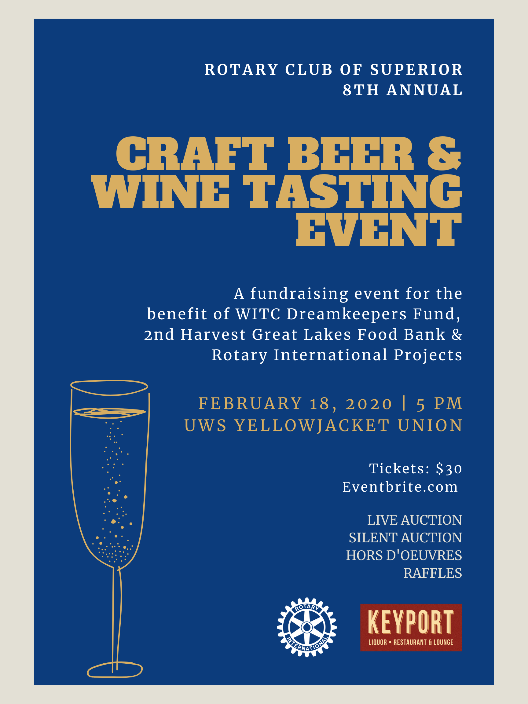 Crafty Beer Wine Spirits Fundraiser Art & Collectibles Acrylic