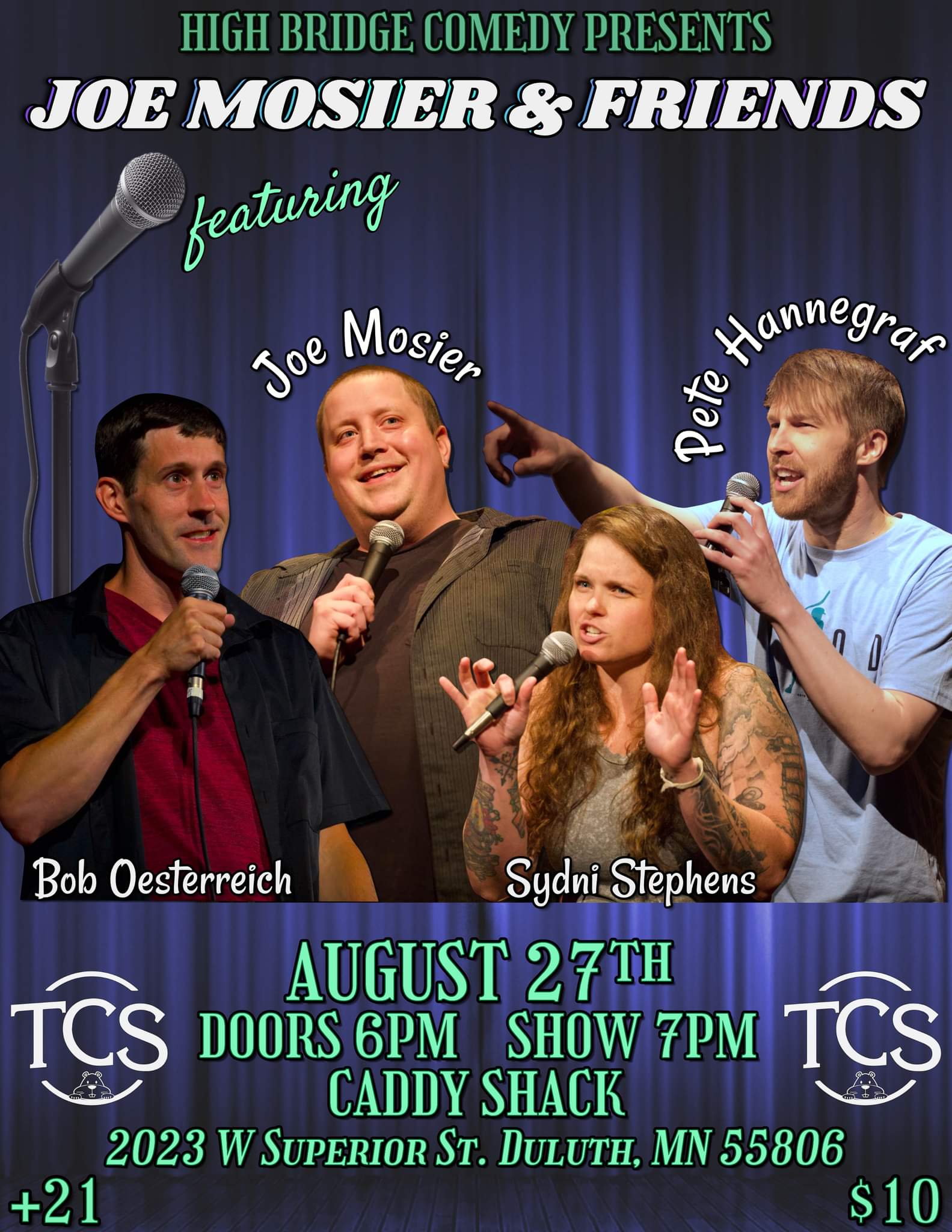 Calendar Of Events Duluth Mn August 2023 High Bridge Comedy Presents Joe Mosier & Friends Perfect Duluth Day