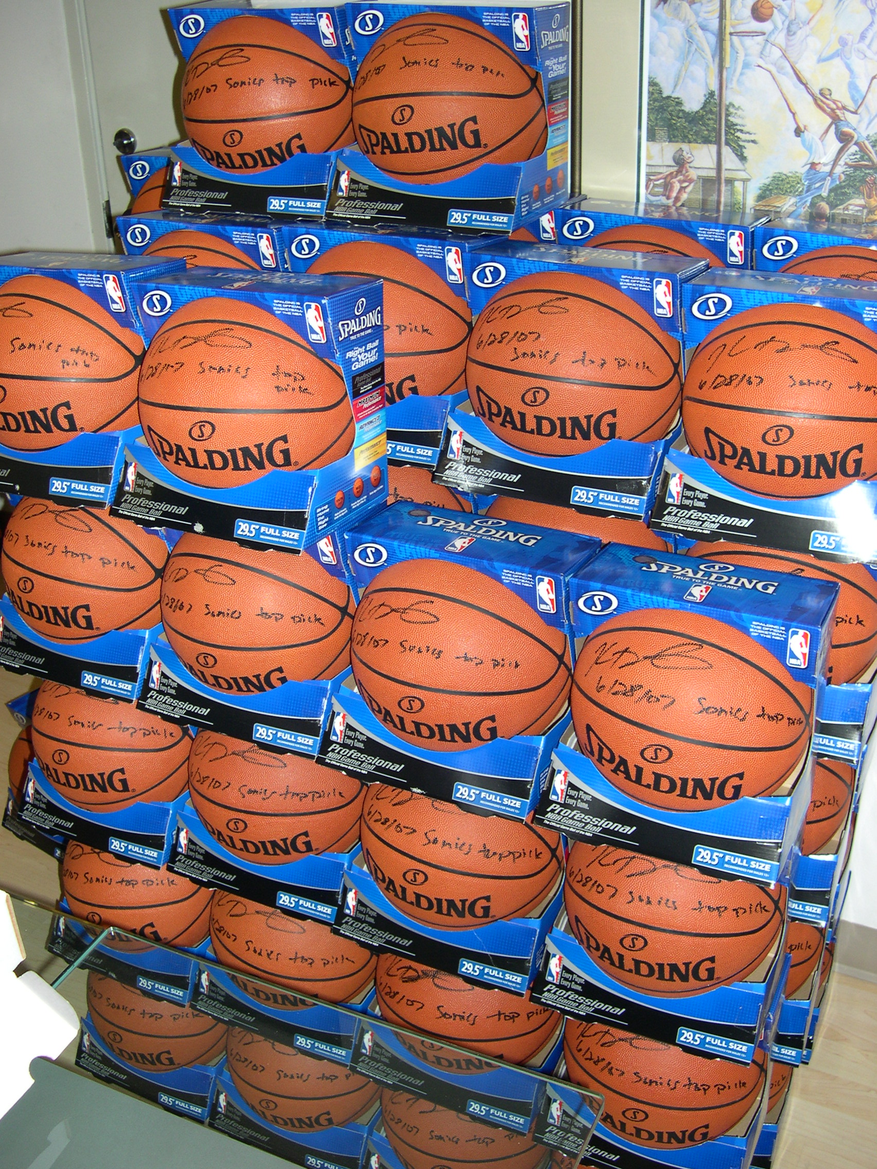 Here you go, Mr. Durant. Sign these please…