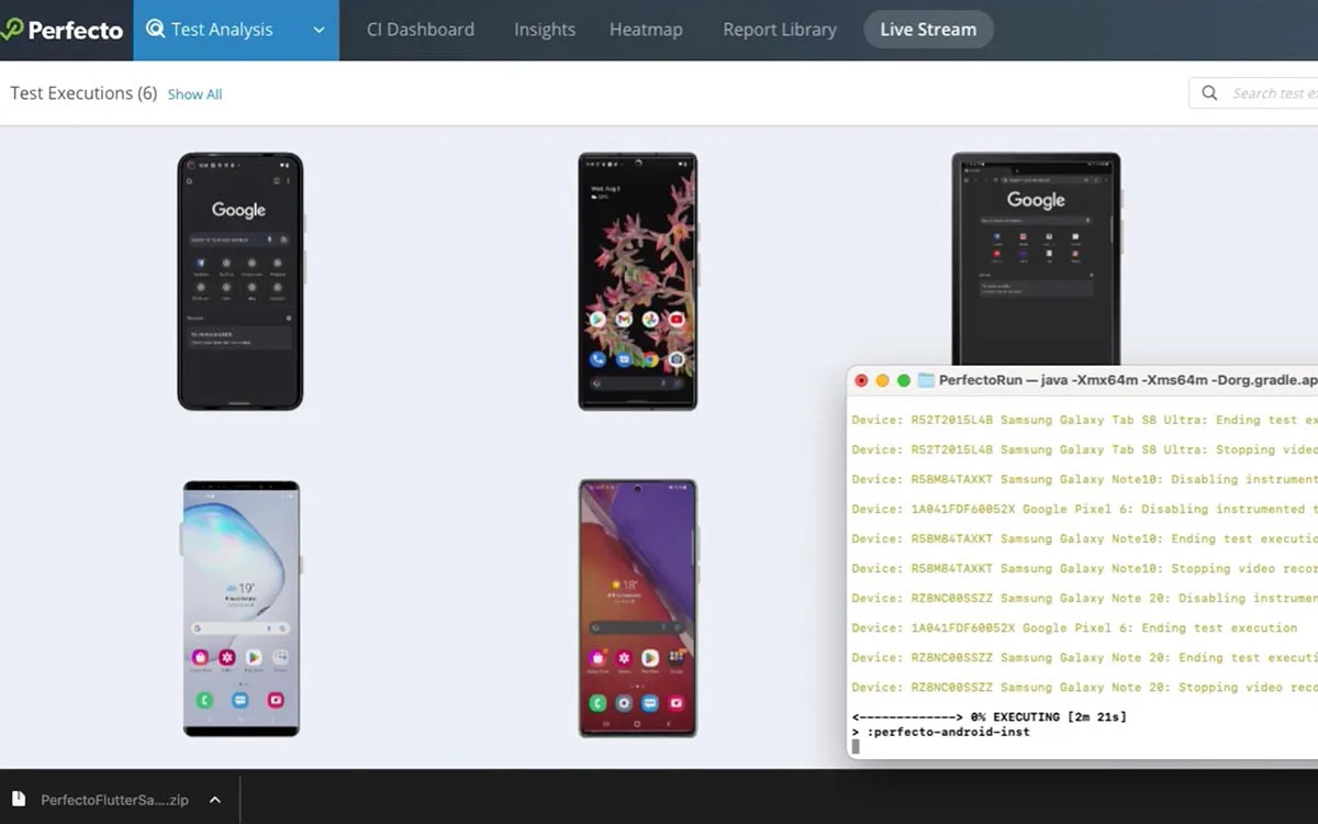 Perfecto Integration With Flutter Perfecto by Perforce