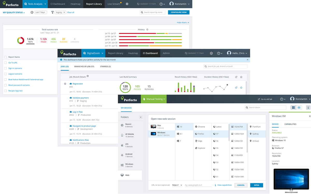 The Best CrossBrowser Testing Tool CrossBrowser Testing Perfecto