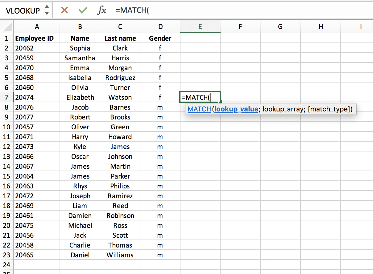 How to use the MATCH function in Excel // Excel glossary // PerfectXL
