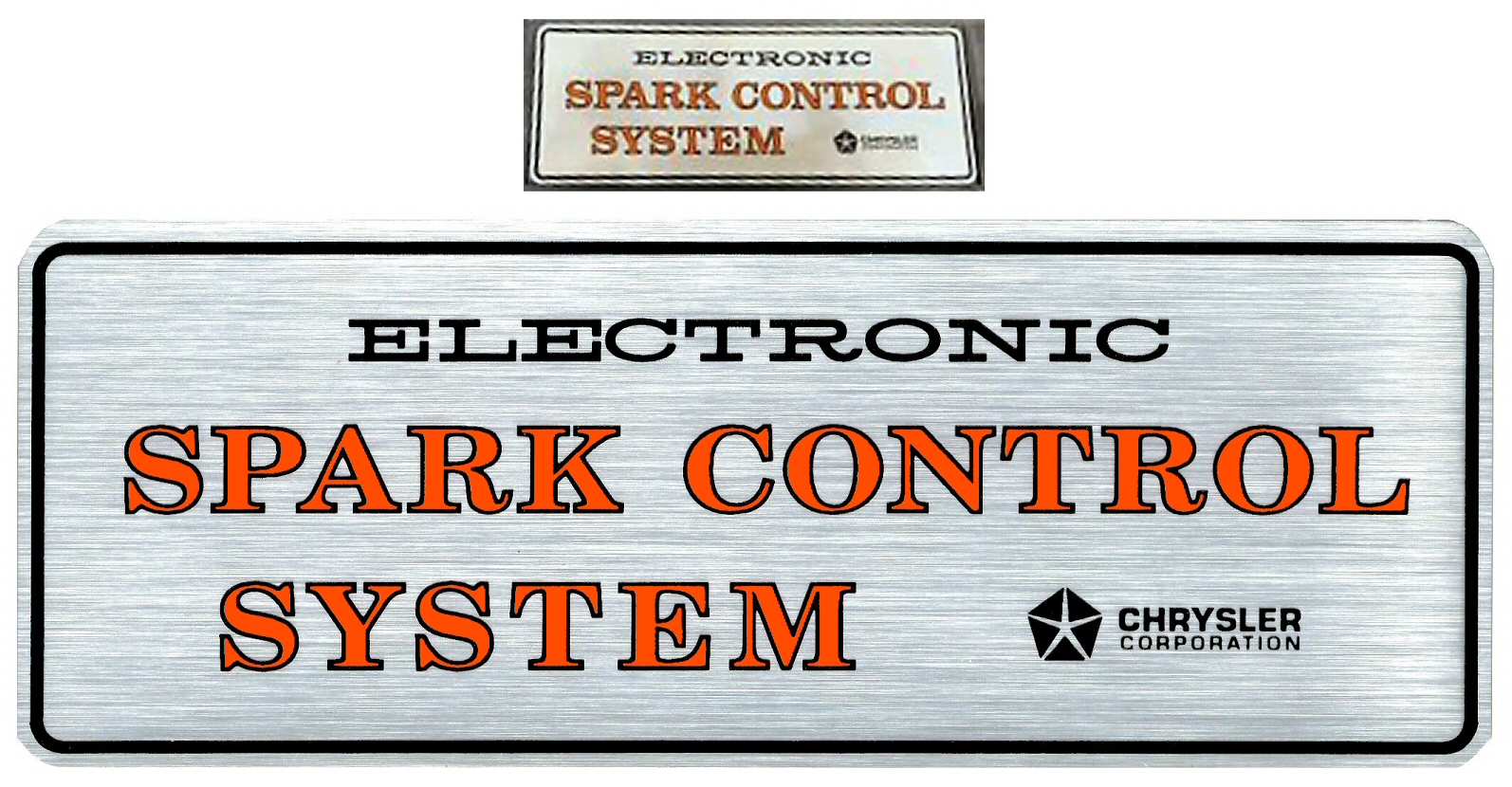 Electronic Spark Control System Air Cleaner Decal Mopar