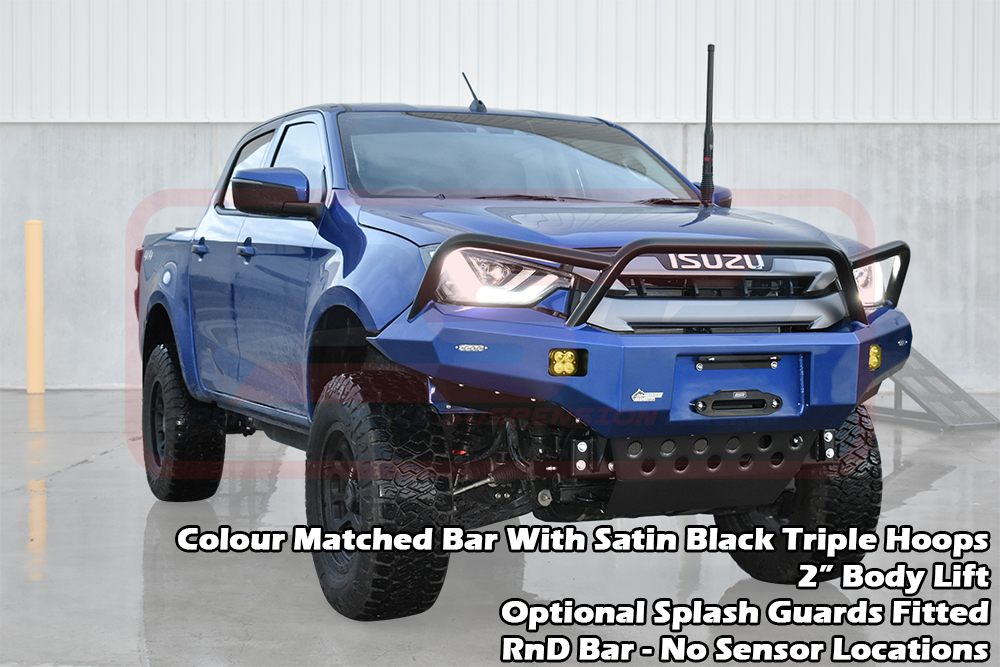 Isuzu DMAX 3 2021ON Ambush Triple Hoop Bullbar PSRDMAX059KIT