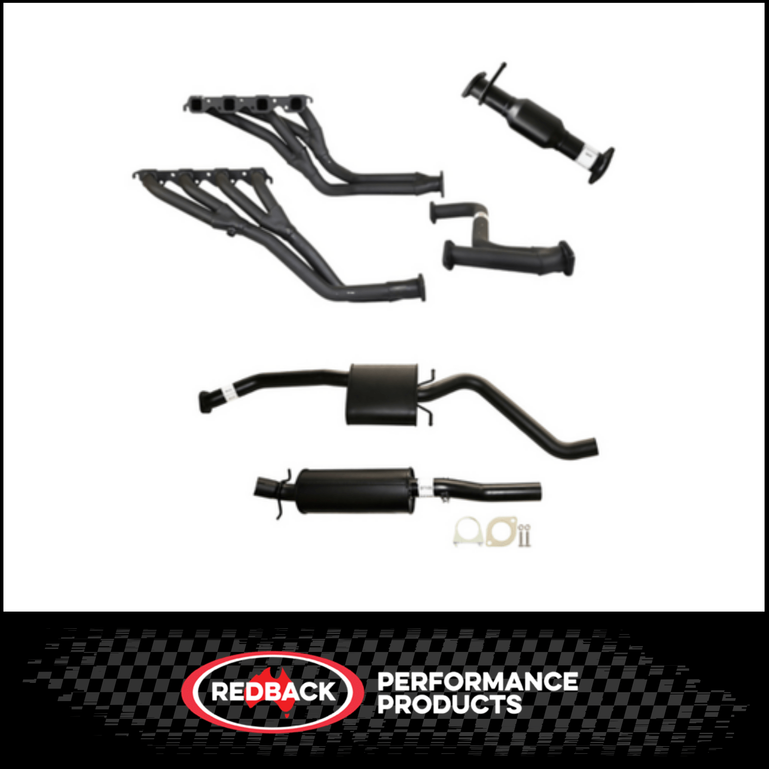 REDBACK EXTRACTORS, CAT & CATBACK EXHAUST SYSTEM FITS HOLDEN COMMODORE