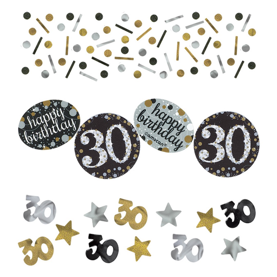 CONFETTI 30 CELEBRATION SILVER & GOLD 34G Pergamos