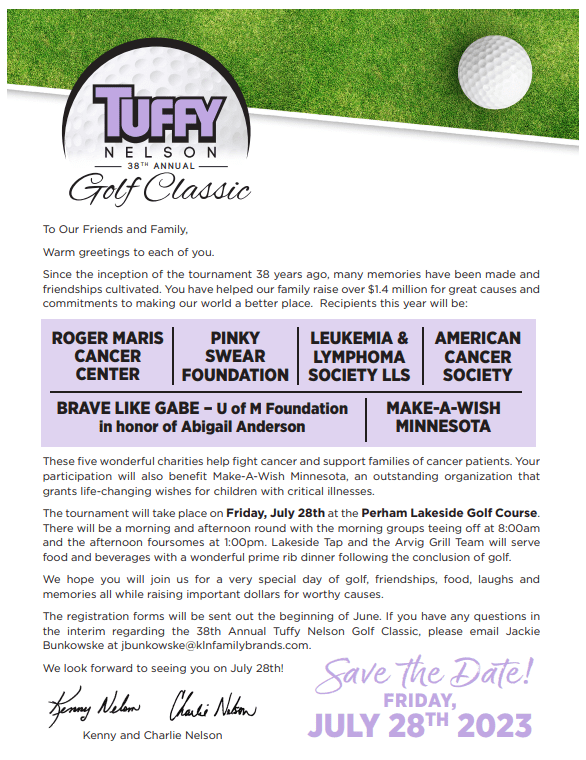 38th Annual Tuffy Nelson Golf Classic