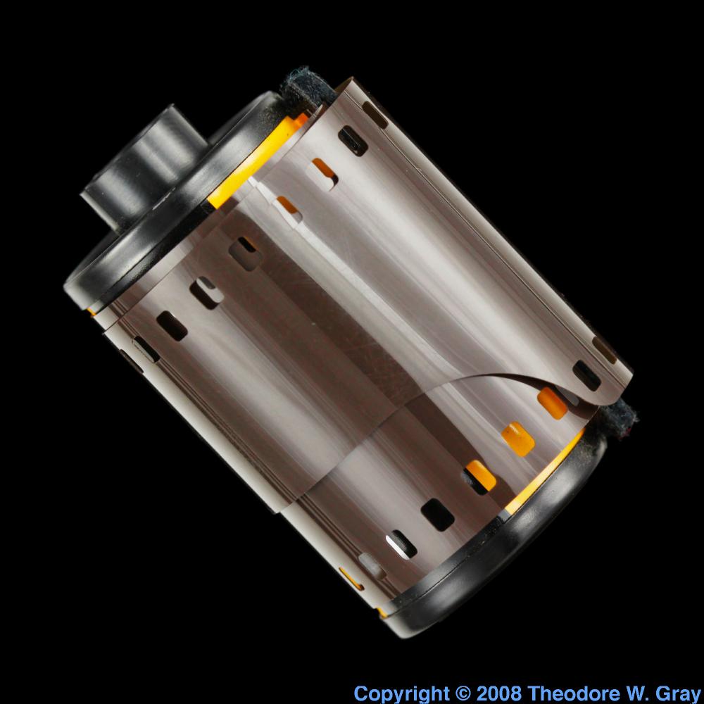 Silver halide film, a sample of the element Silver in the Periodic Table