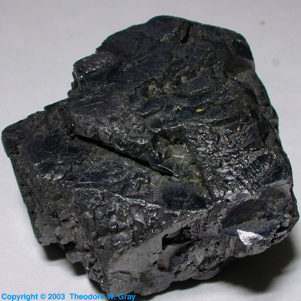 Galena Lead Sulfide, a sample of the element Lead in the Periodic Table