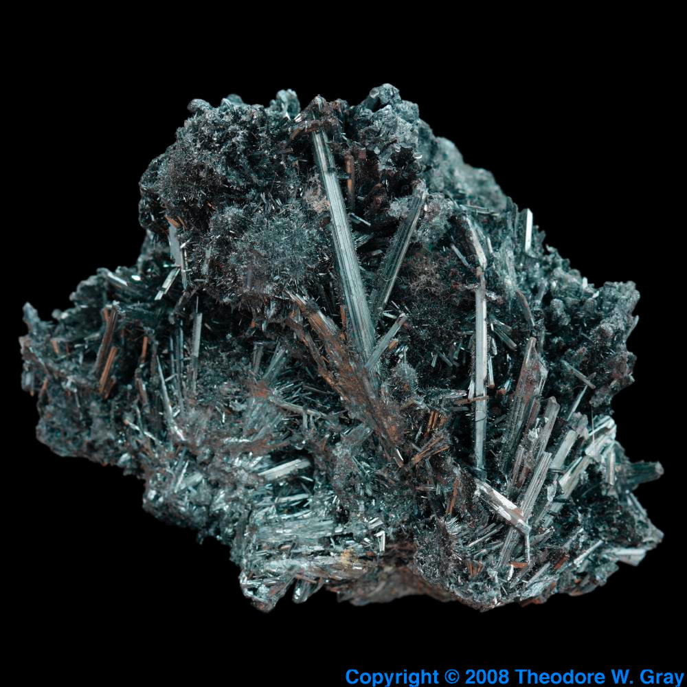 Stibnite, a sample of the element Antimony in the Periodic Table