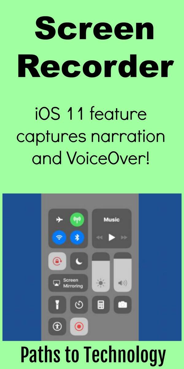 Screen Recorder iOS 11 Feature Perkins eLearning
