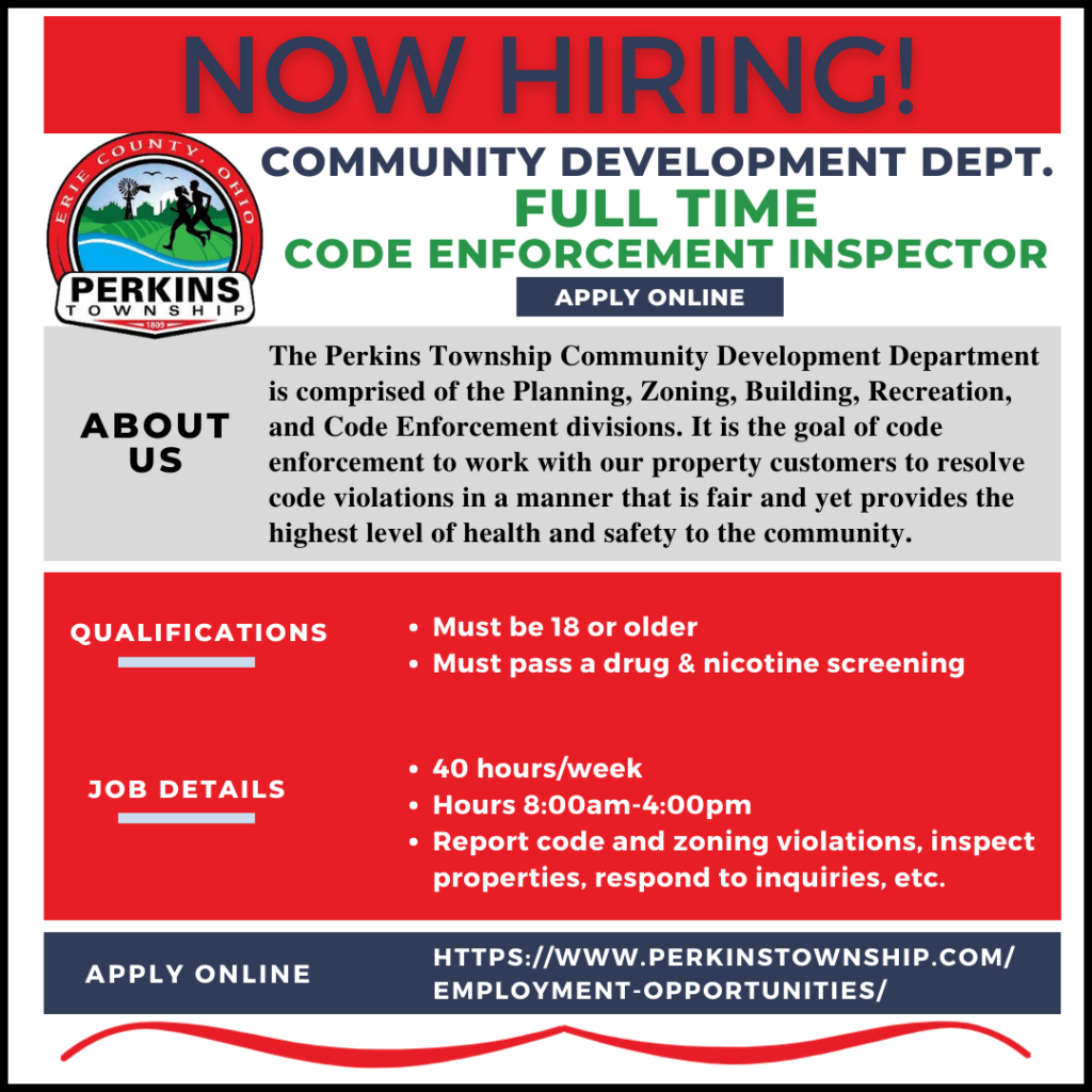 Employment Opportunities Perkins Township