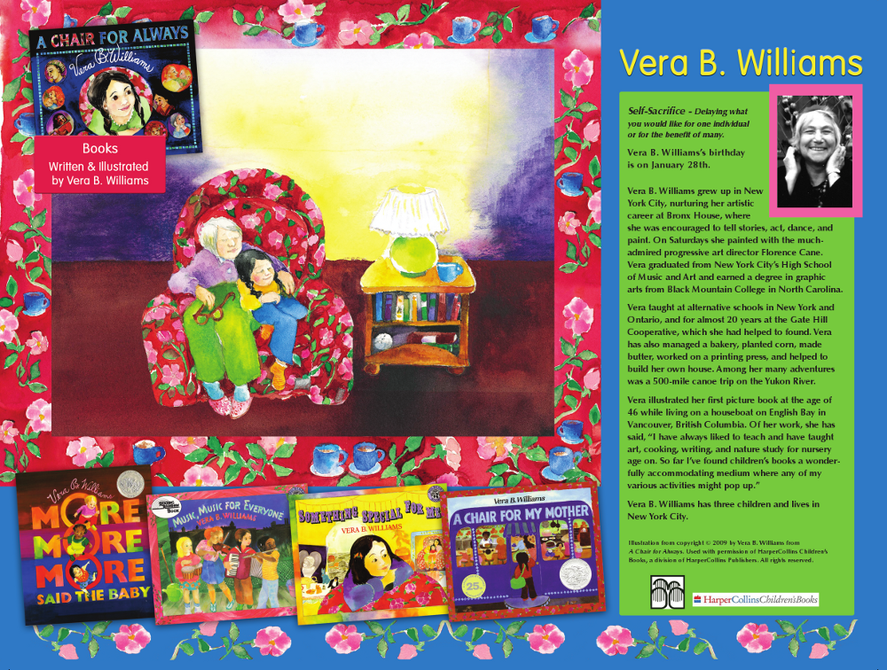 Vera B. Williams, January 2013 PermaBound Books