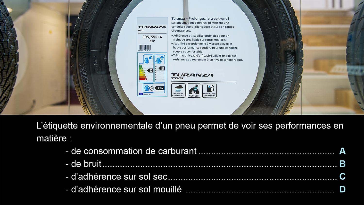 Code de la route en ligne Pneumatiques