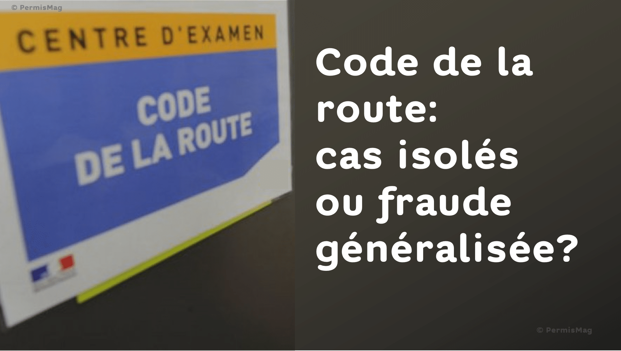 Code de la route cas isolés ou fraude généralisée? Permis Mag