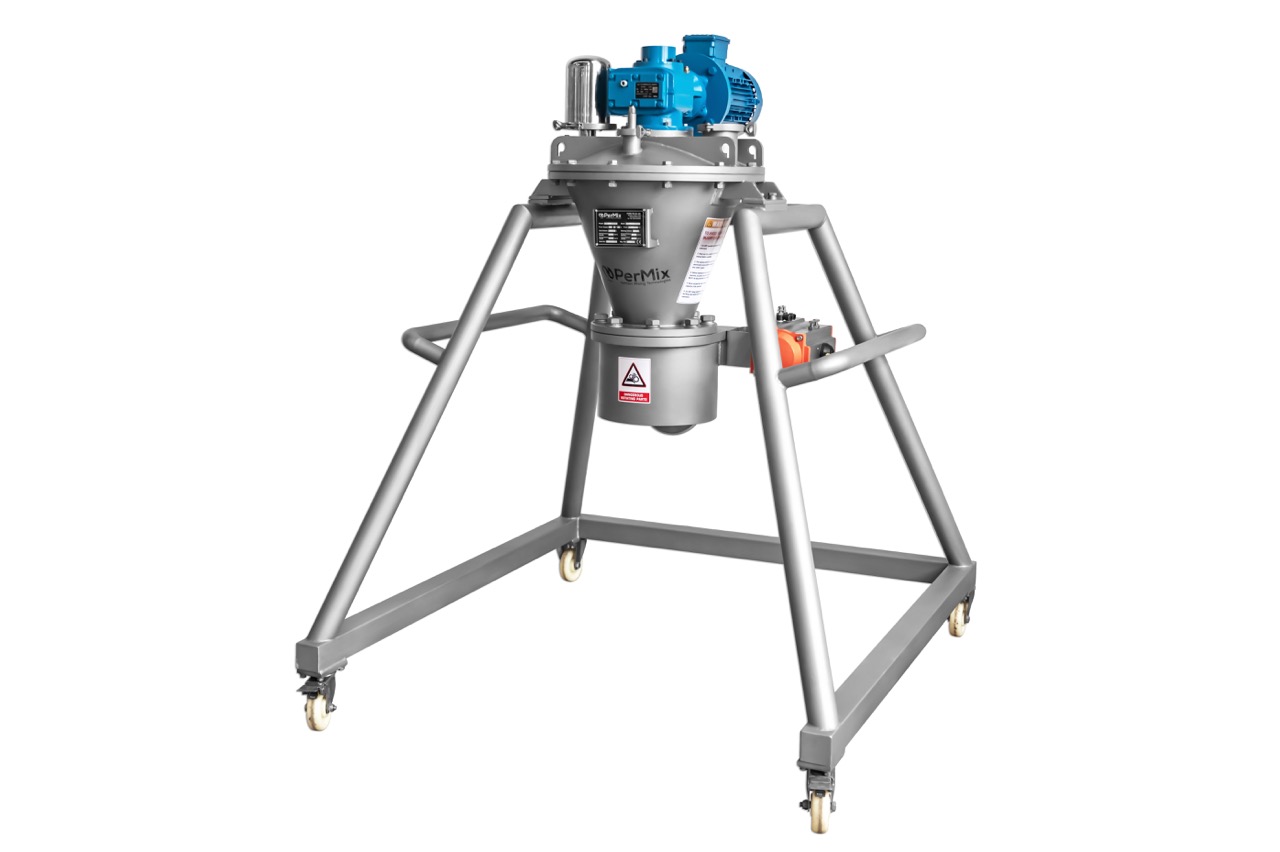 Ribbon Mixers Go Vertical To Save Space In R&D/Labs