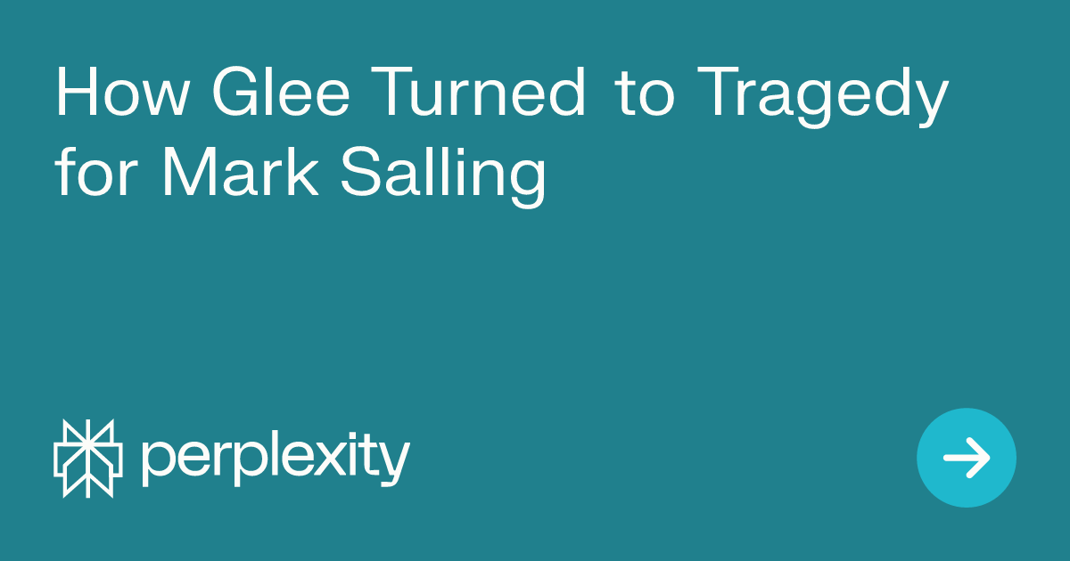 How Glee Turned to Tragedy for Mark Salling