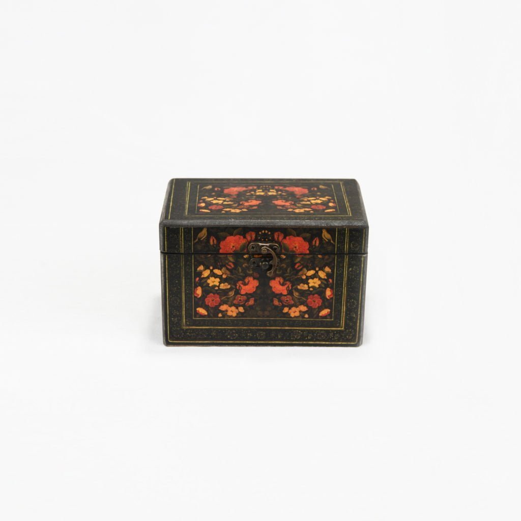 FLORAL DECORATIVE BOX 15 X 10 X 12 CM Persiscollection