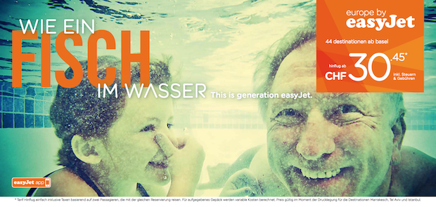 EasyJet Farbenfrohe Hommage an neue PassagierGeneration Werbung