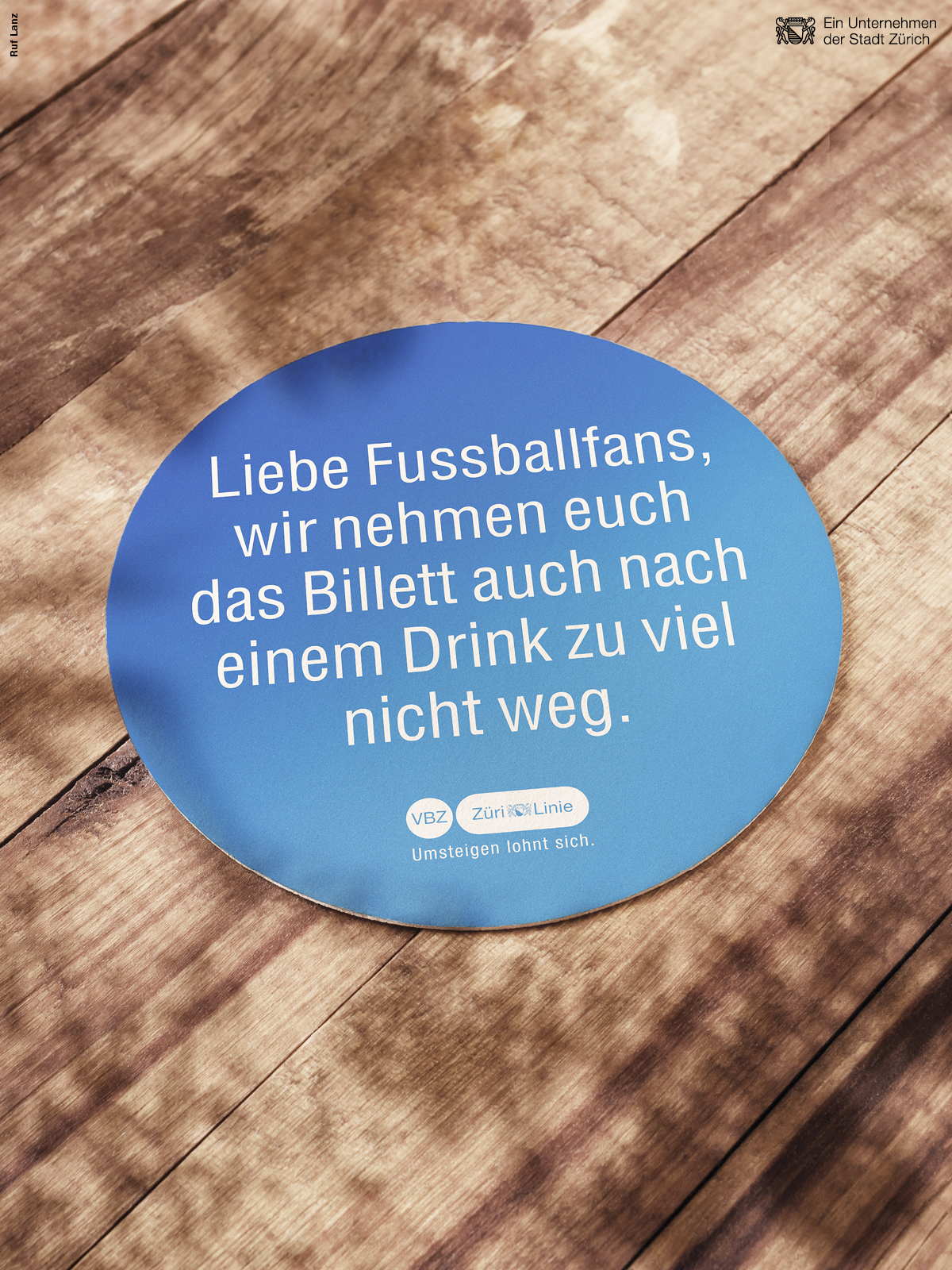 Ruf Lanz Die VBZ bleibt auch während der EM am Ball Werbung