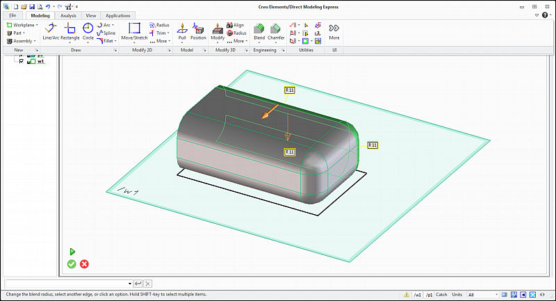 Solid modelling Autodesk 123D, 3DVia Shape and Creo