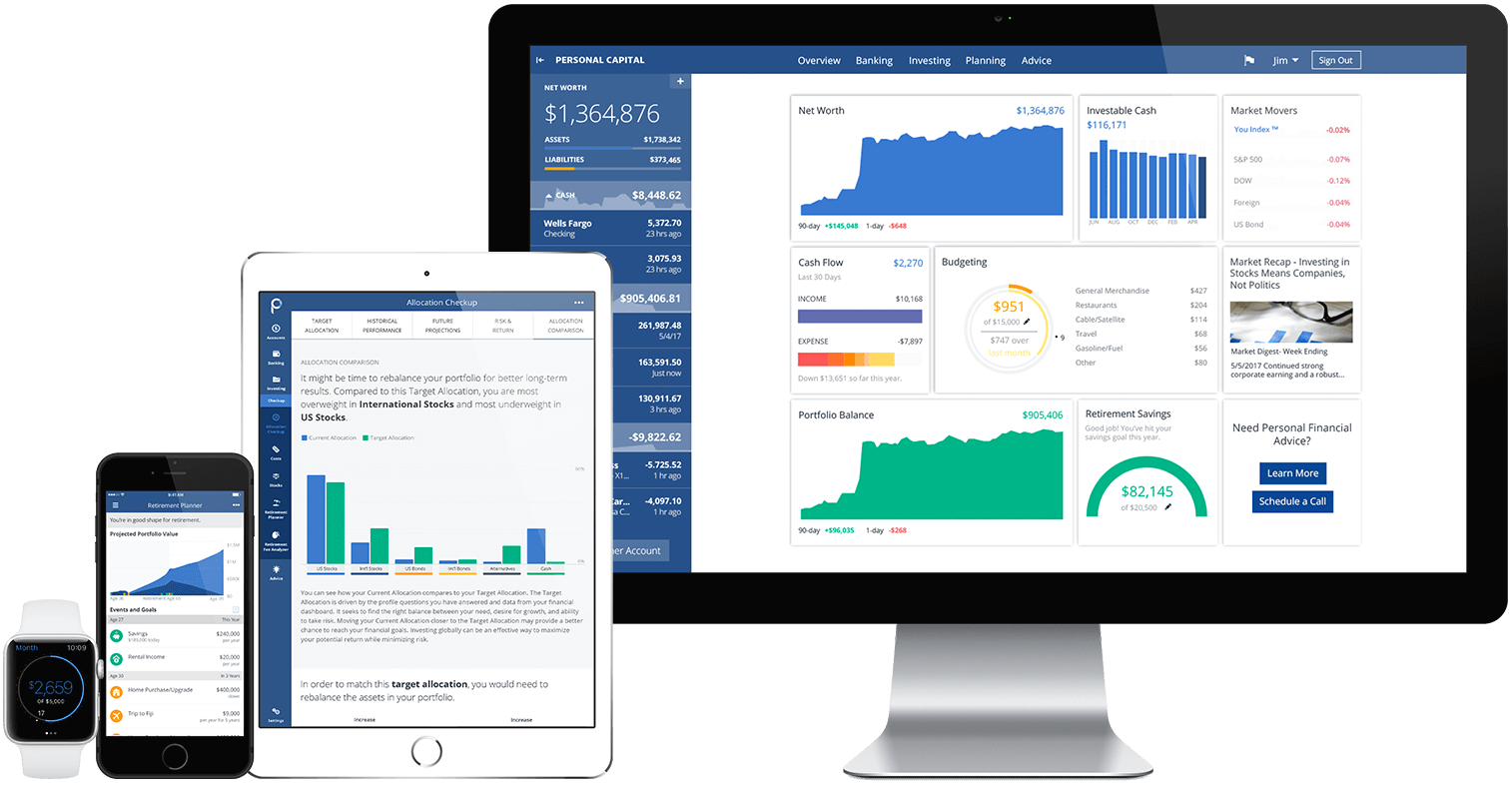 Mobile Finance & Wealth Management Apps Personal Capital