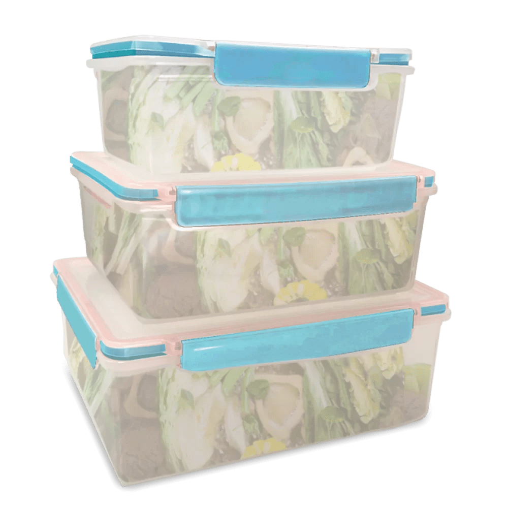 PC Home Food Keepers Blue 3piece Set Personal Collection
