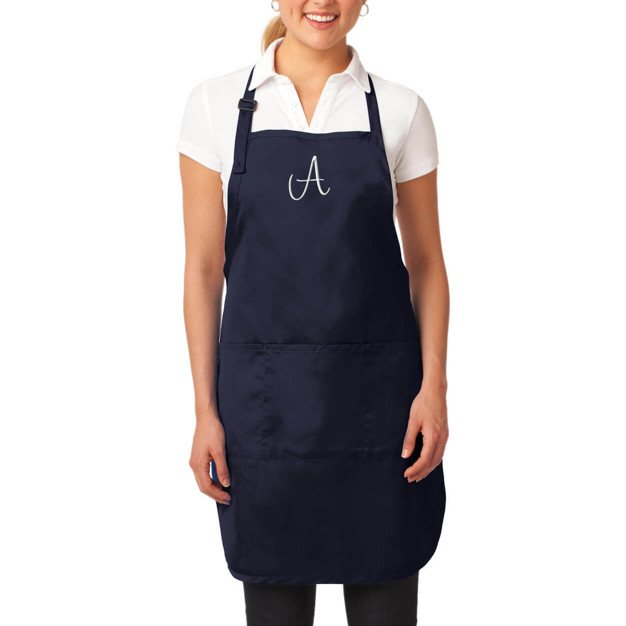Custom Apron with Embroidered Initial Personalized Brides