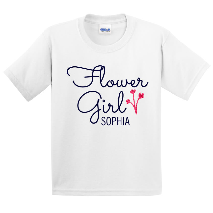 Flower Girl Shirt Fancy Personalized Brides