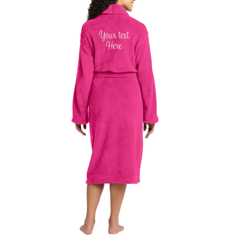 Create Your Own Plush Robe Long Personalized Brides