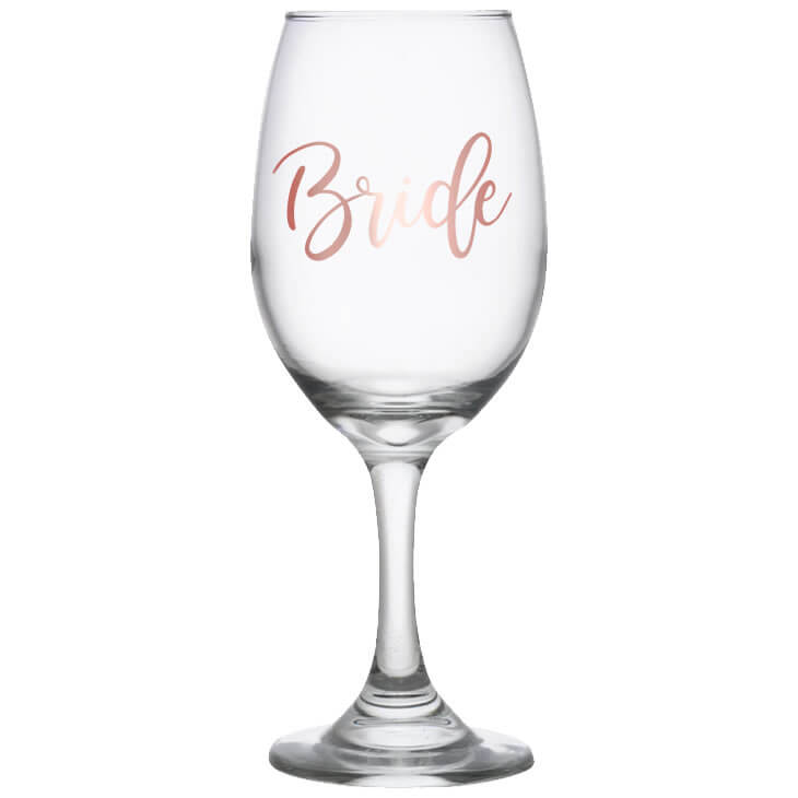 Bride Wine Glass Personalized Brides