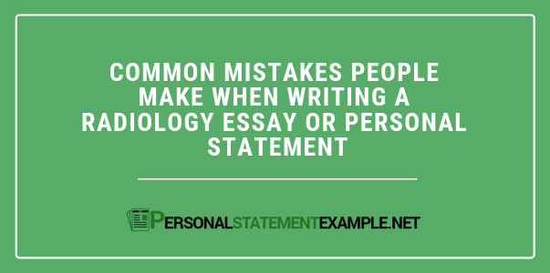 What to Include in Your Radiography Personal Statement