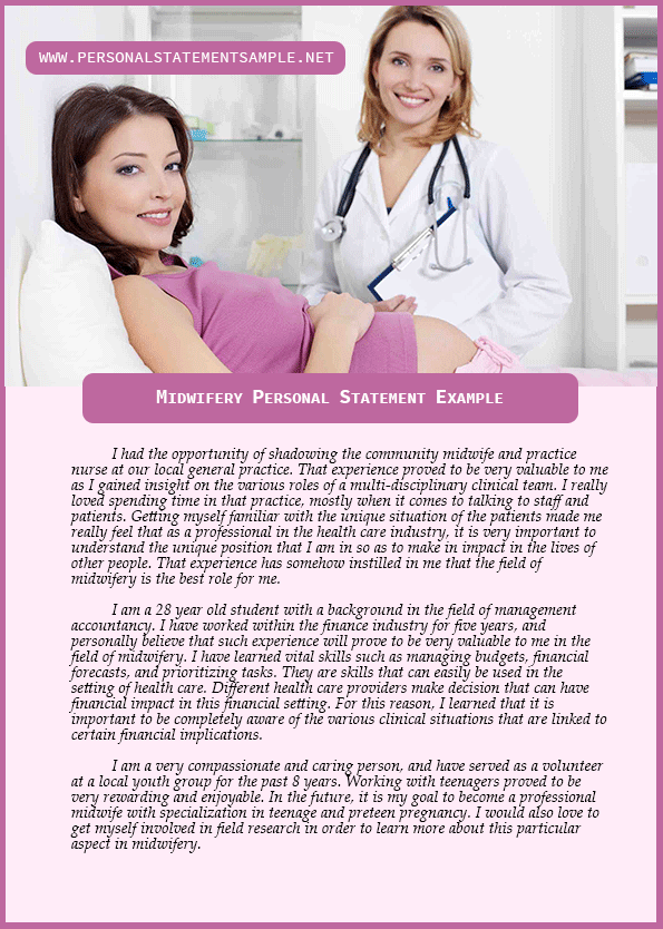 Midwifery Personal Statement Examples are Easy to Avail Online