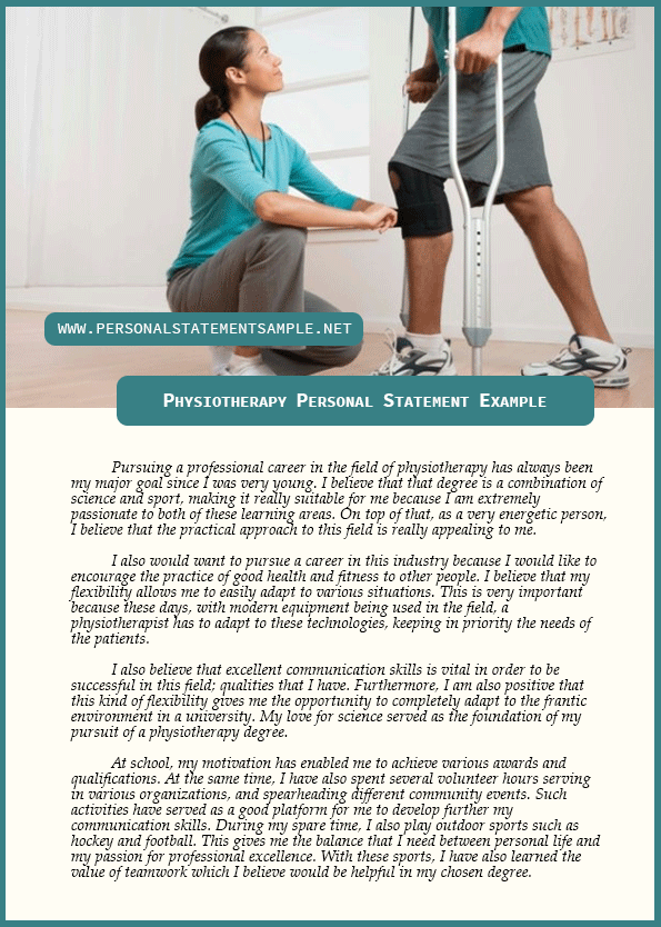 Enjoy the Best Personal Statement Examples for Physiotherapy