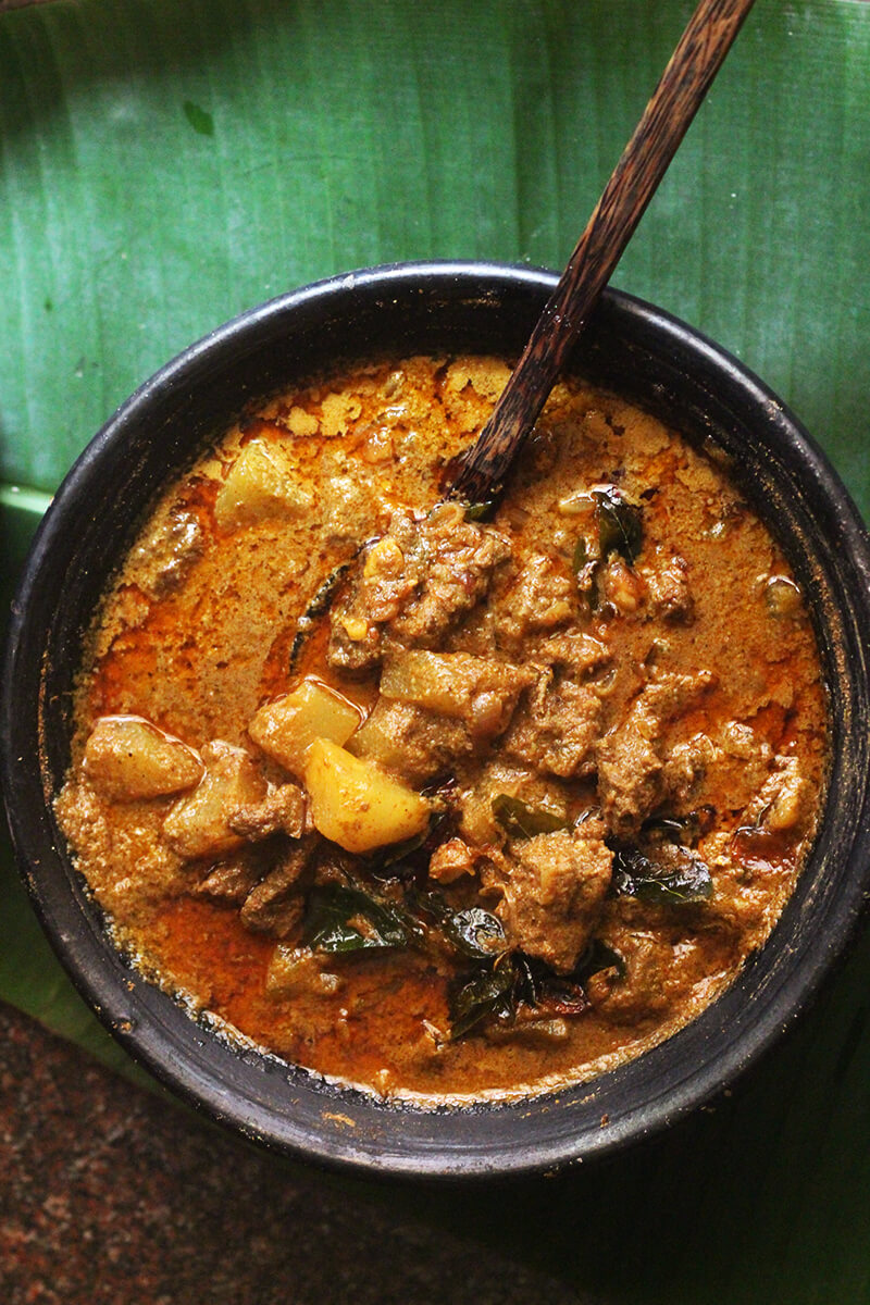 Kumbalanga Erachi Curry Ash Gourd cooked with Beef
