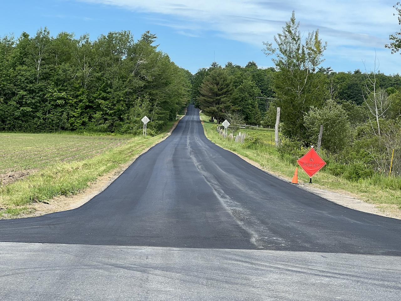Peru Highway Department has been busy paving this month The Peru Gazette