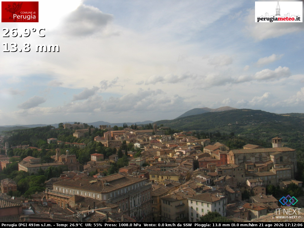Webcam Perugia live « 3B Meteo