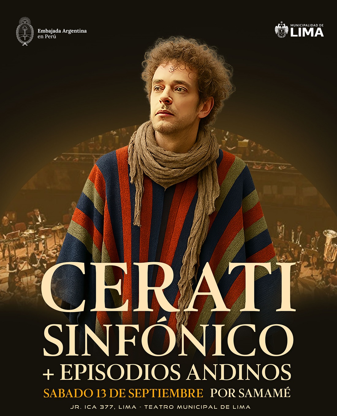 Homenaje a Cerati: Samamé ofrecerá un concierto sinfónico en el Teatro Municipal