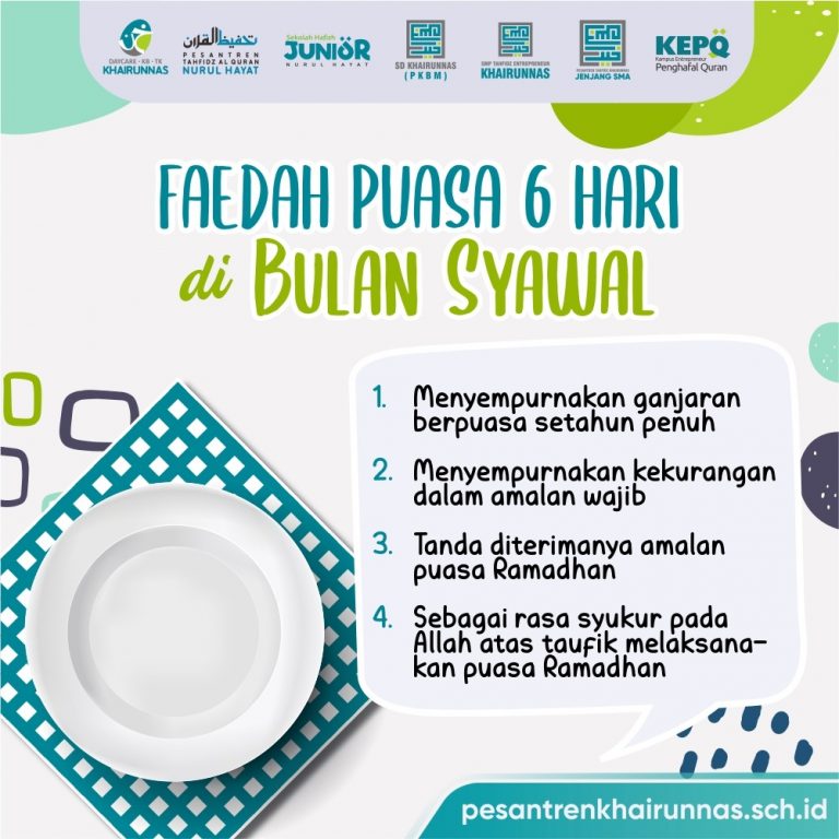Puasa Syawal Kenali Syarat dan Faedahnya pesantren khairunnas Puasa Syawal Kenali Syarat dan Faedahnya pesantren khairunnas
