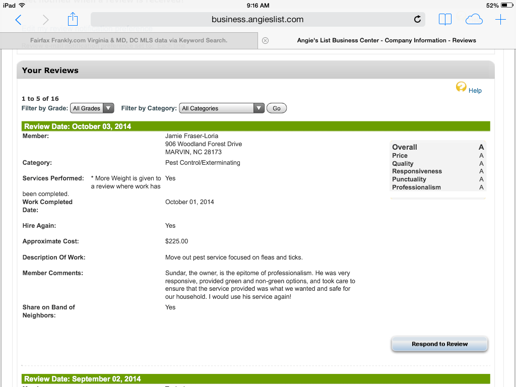 Alexandria VA Good Pest Control Companies