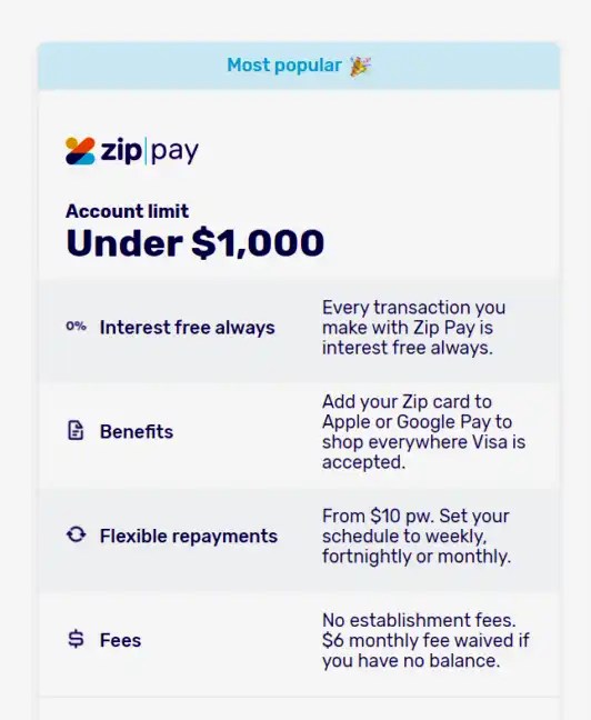 Zip Pay Buy now and pay later Pestrol Australia