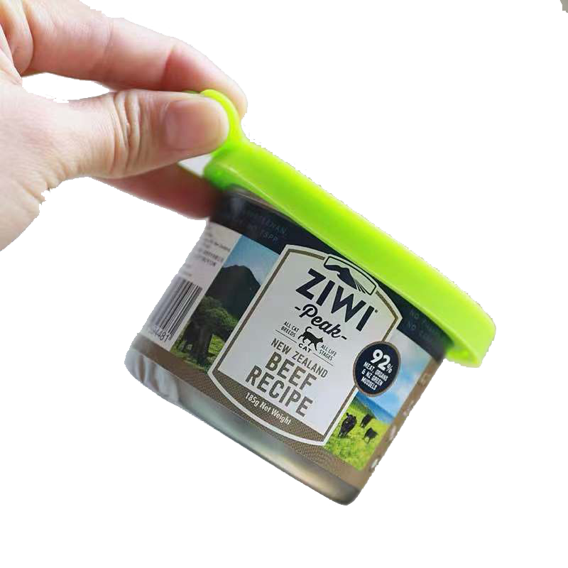 Pet Food Can Cover Lid and spoon Cat Dog Pet Tin Silicone Reusable