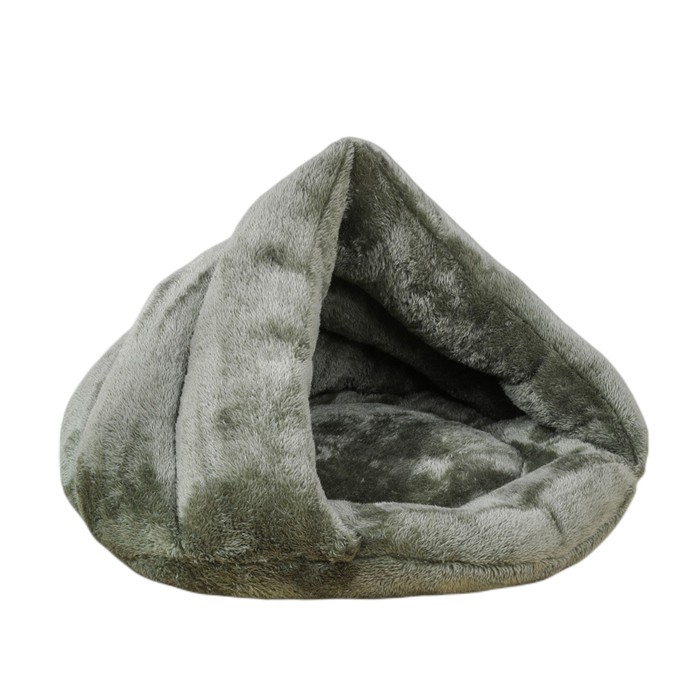 Cat Bed Round Plush Fluffy Hooded Cat Bed Cave, Cozy for Indoor Cats or