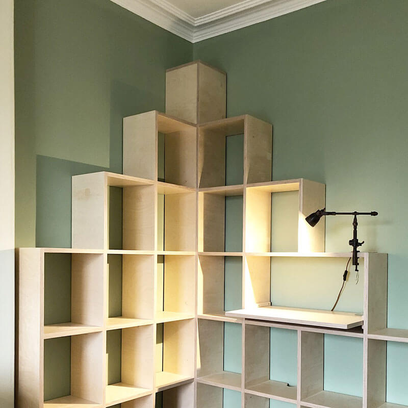 Birch Ply Shelves PH Woodwork