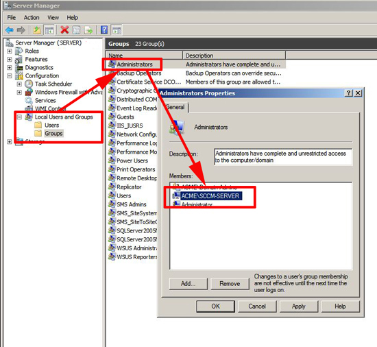 SCCM Install Error "The site server computer's machine