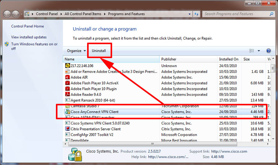 Cisco AnyConnect Error 'The VPN client driver has encountered an error