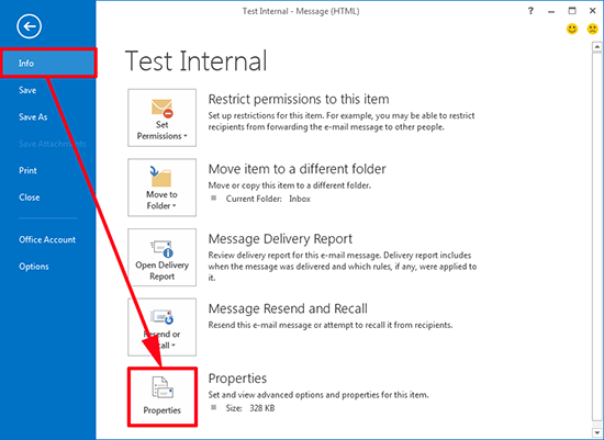 Showing Mail Header In Outlook Andrew s Blog Of Things
