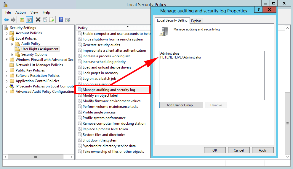How to fix Installation Failure Rule “Setup account privileges