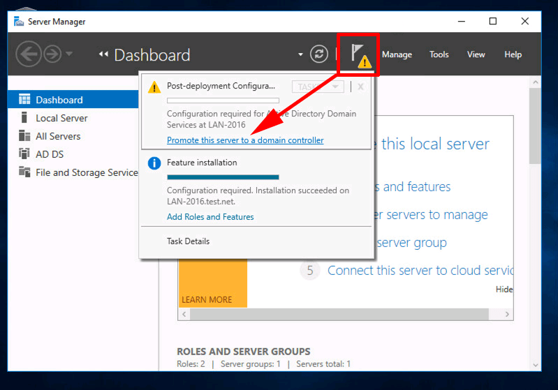 Adding a Windows Server 2019/2016 Domain Controller